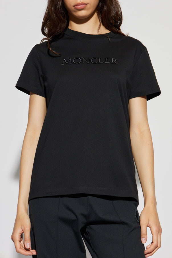 Moncler BLACK T-shirt with logo 3