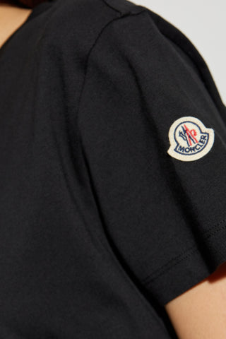 Moncler BLACK T-shirt with logo 5