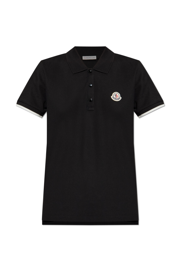 Moncler BLACK Polo with logo 1
