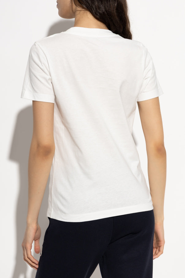 Moncler WHITE T-shirt with logo 4