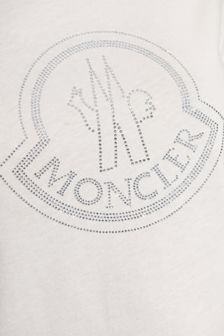 Moncler WHITE T-shirt with logo 5