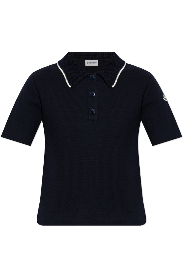 Moncler NAVY BLUE Cotton polo 1