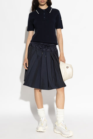 Moncler NAVY BLUE Cotton polo 2