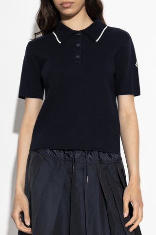 Moncler NAVY BLUE Cotton polo 3