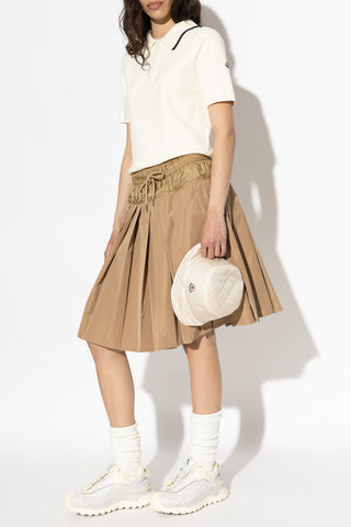 Moncler cream Cotton polo 2