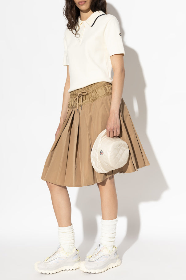Moncler cream Cotton polo 2
