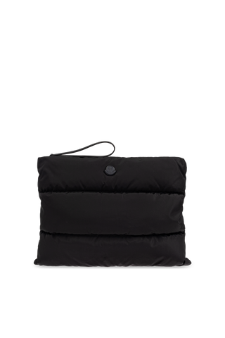 Moncler BLACK Quilted bag with logo 1