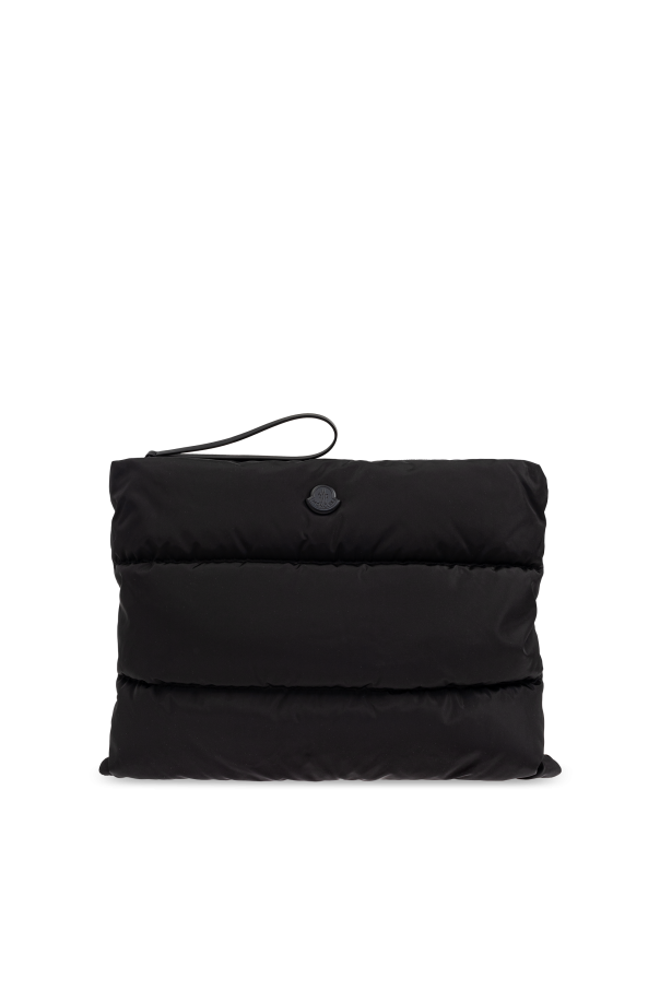 Moncler BLACK Quilted bag with logo 1