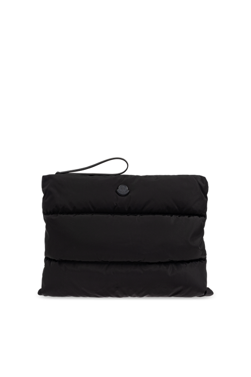 Moncler BLACK Quilted bag with logo 1