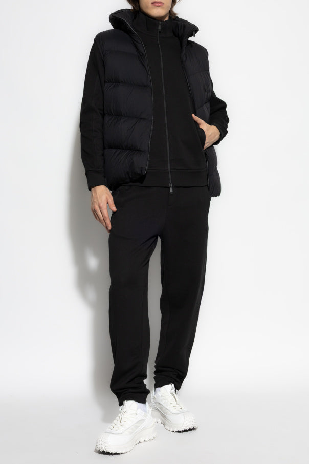 Moncler BLACK Trousers with logo 2