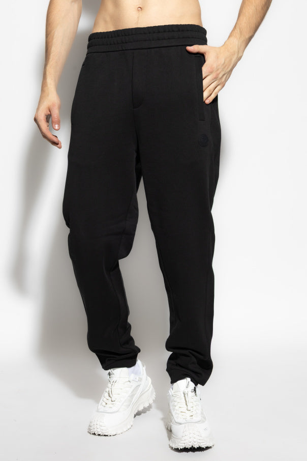 Moncler BLACK Trousers with logo 3