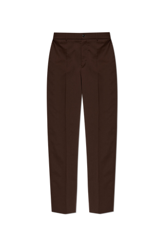 Moncler BROWN Creased trousers 1
