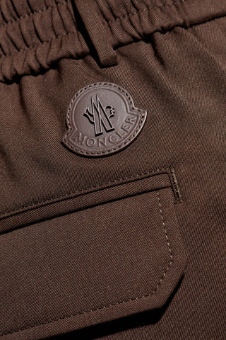 Moncler BROWN Creased trousers 5