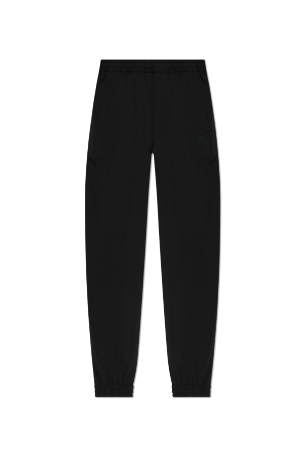 Moncler BLACK Trousers with logo 1
