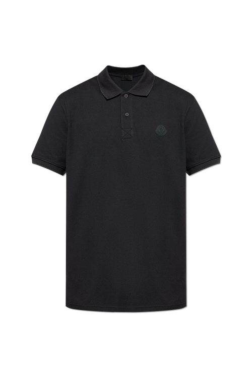 Moncler BLACK Polo with logo 1