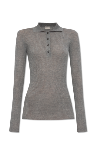 Moncler GREY Wool polo 1
