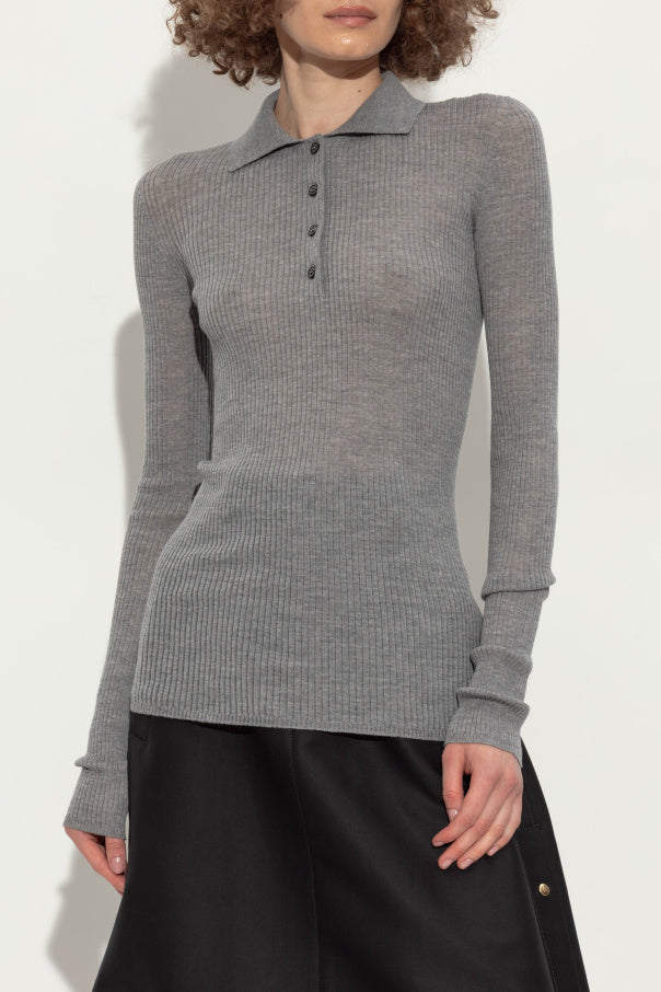 Moncler GREY Wool polo 3