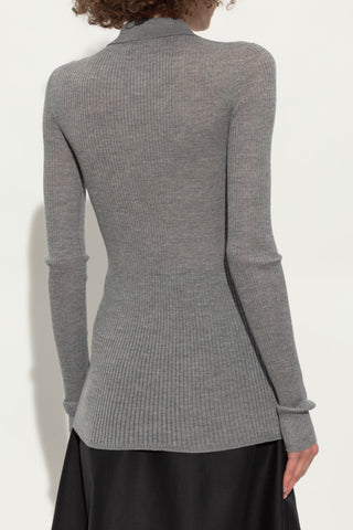 Moncler GREY Wool polo 4