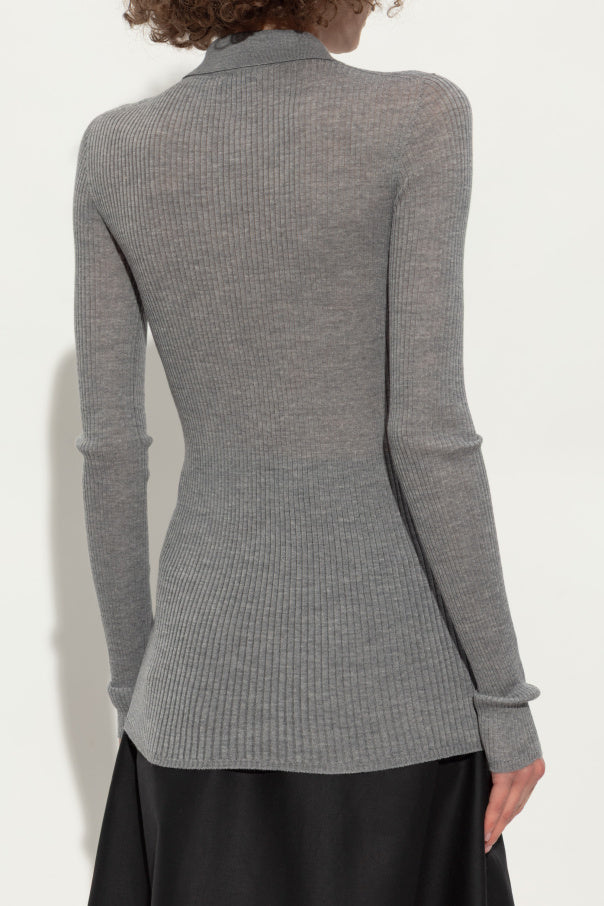 Moncler GREY Wool polo 4