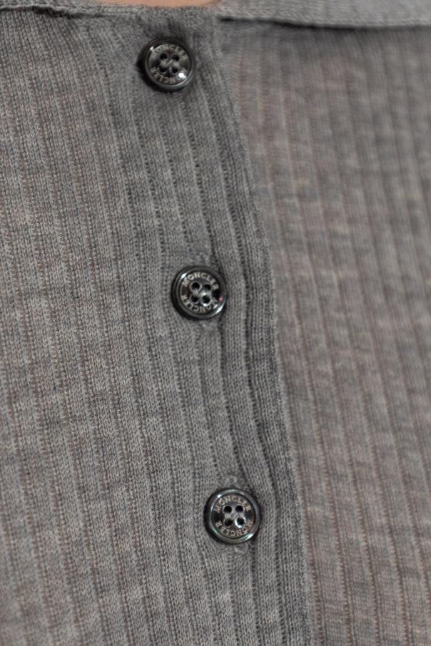 Moncler GREY Wool polo 5