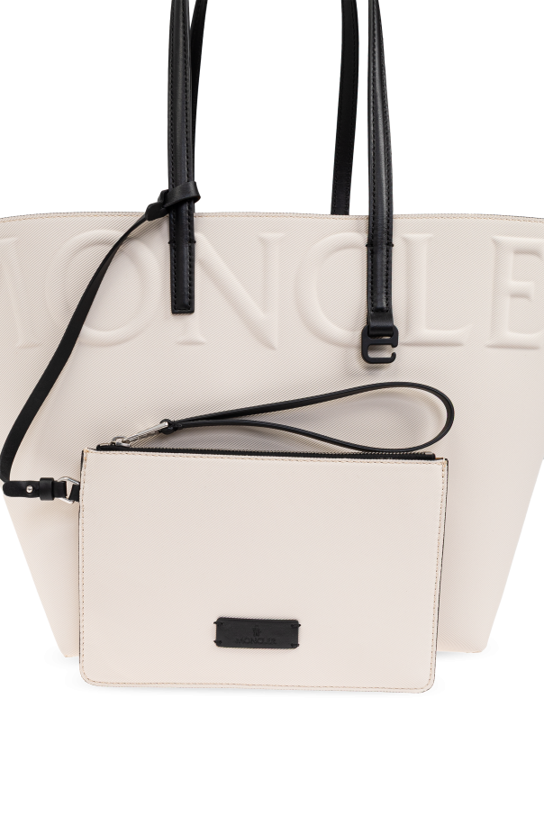 Moncler cream "Very" shopper bag 6