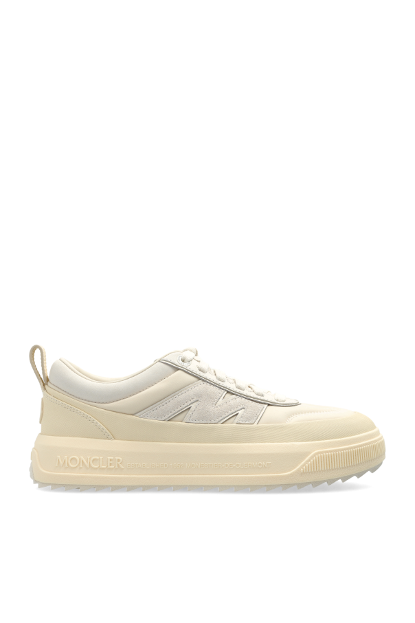 Moncler cream Sports shoes with logo 1