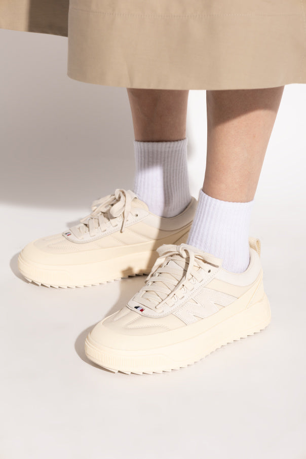 Moncler cream Sports shoes with logo 2