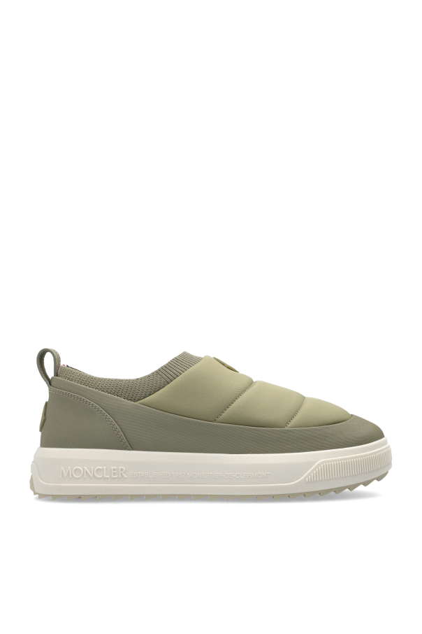 Moncler GREEN Sports shoes with logo patch 1