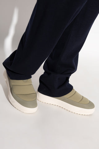 Moncler GREEN Sports shoes with logo patch 2