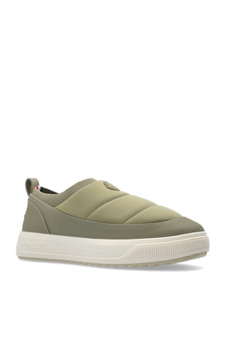 Moncler GREEN Sports shoes with logo patch 4