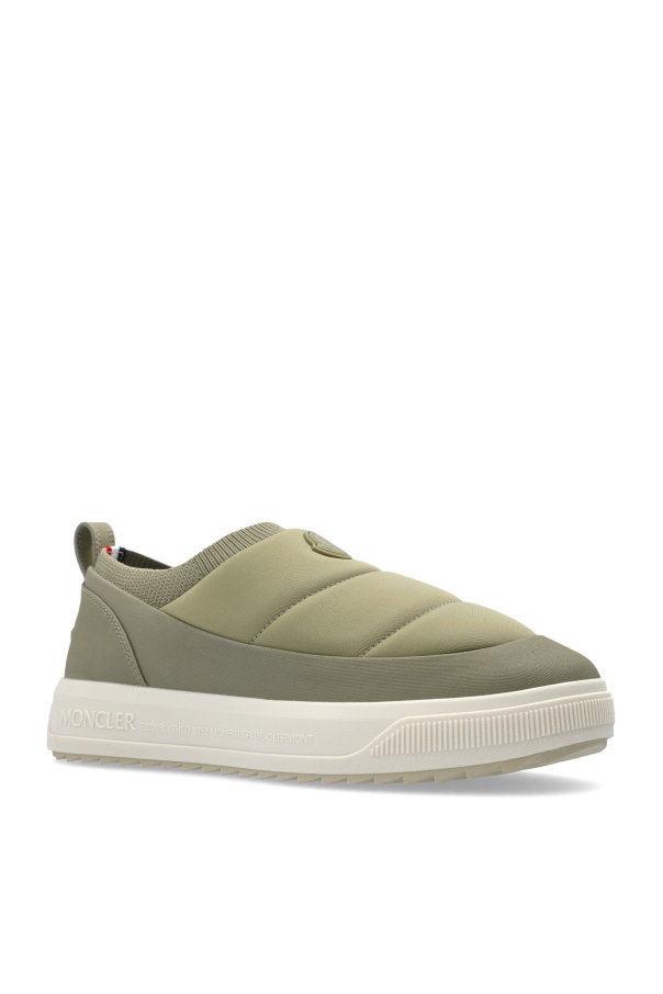 Moncler GREEN Sports shoes with logo patch 4
