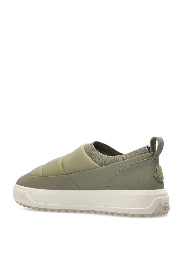Moncler GREEN Sports shoes with logo patch 5