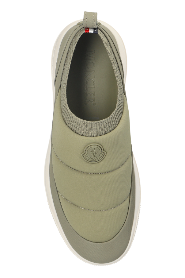 Moncler GREEN Sports shoes with logo patch 6