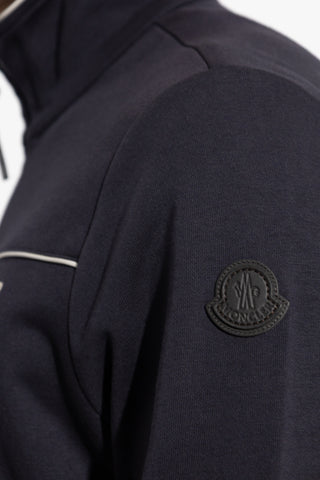 Moncler NAVY BLUE Zip-up sweatshirt 5