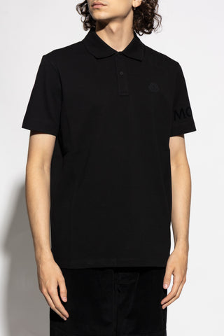 Moncler BLACK Polo with logo patch 3