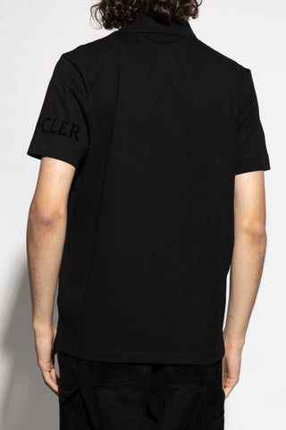 Moncler BLACK Polo with logo patch 4