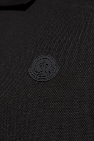 Moncler BLACK Polo with logo patch 5