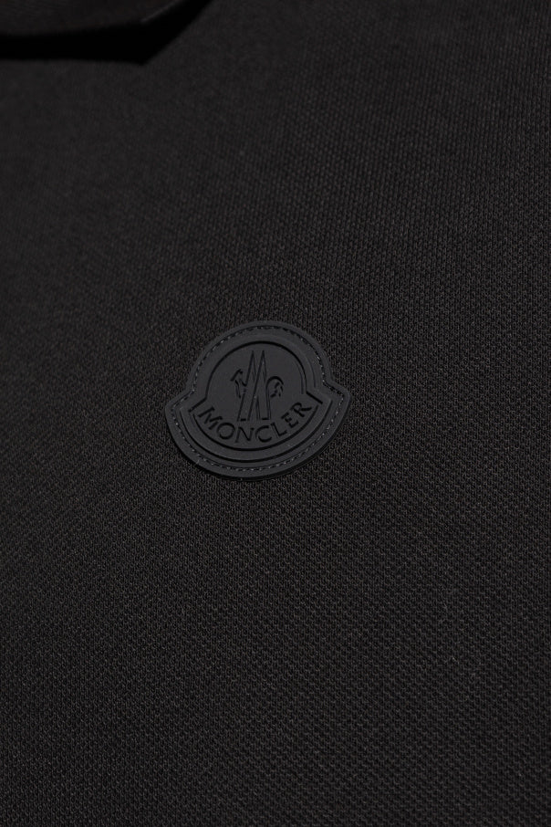 Moncler BLACK Polo with logo patch 5