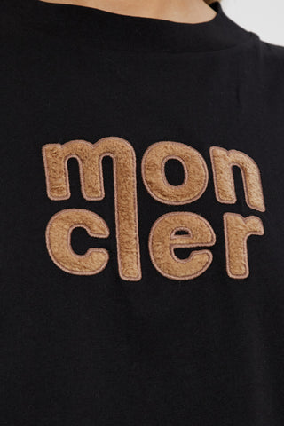 Moncler BLACK T-shirt with logo 5