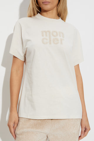 Moncler WHITE T-shirt with logo 3
