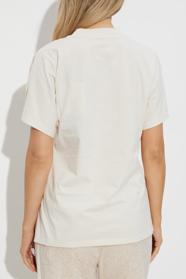 Moncler WHITE T-shirt with logo 4