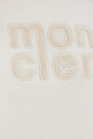 Moncler WHITE T-shirt with logo 5