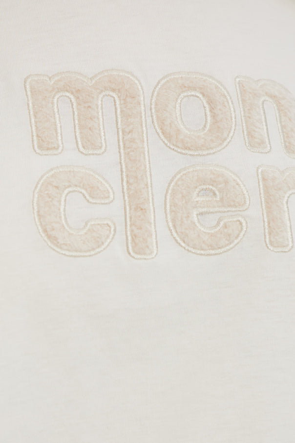 Moncler WHITE T-shirt with logo 5