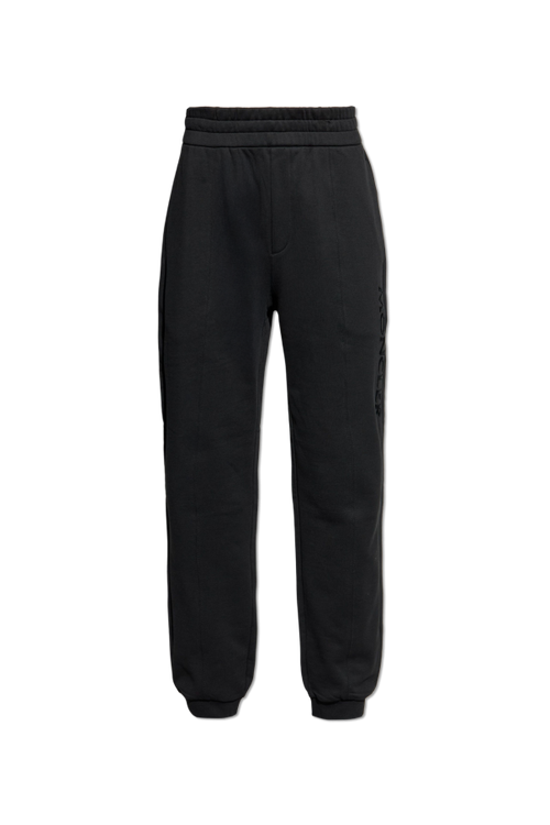 Moncler BLACK Sweatpants with logo 1