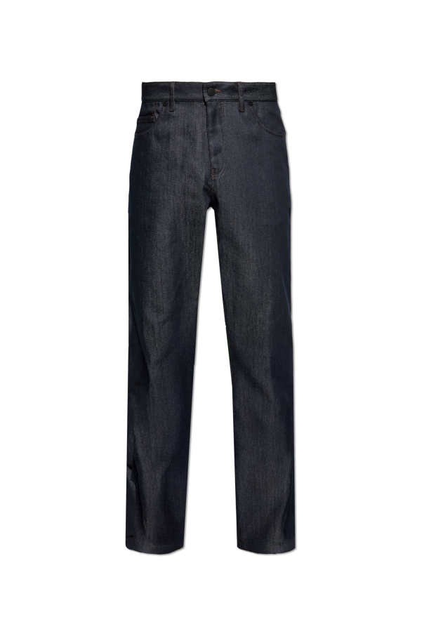 Moncler NAVY BLUE Tapered leg jeans 1