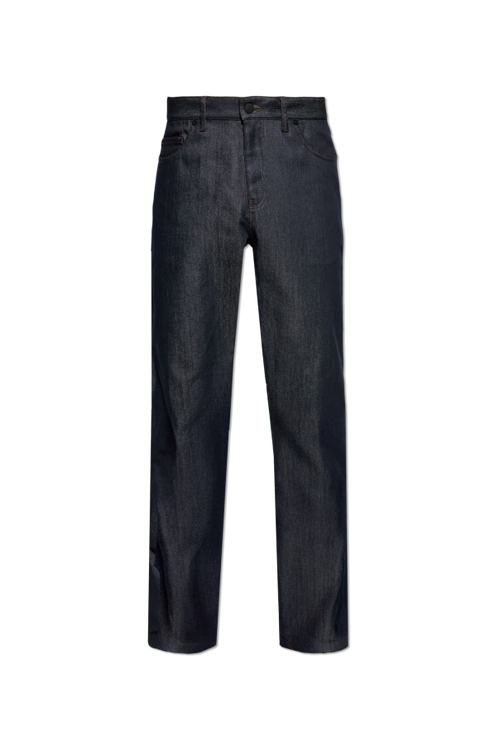 Moncler NAVY BLUE Tapered leg jeans 1