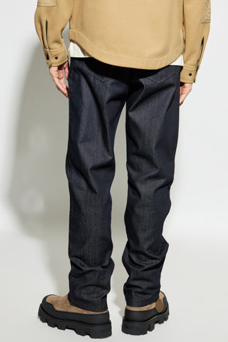 Moncler NAVY BLUE Tapered leg jeans 4