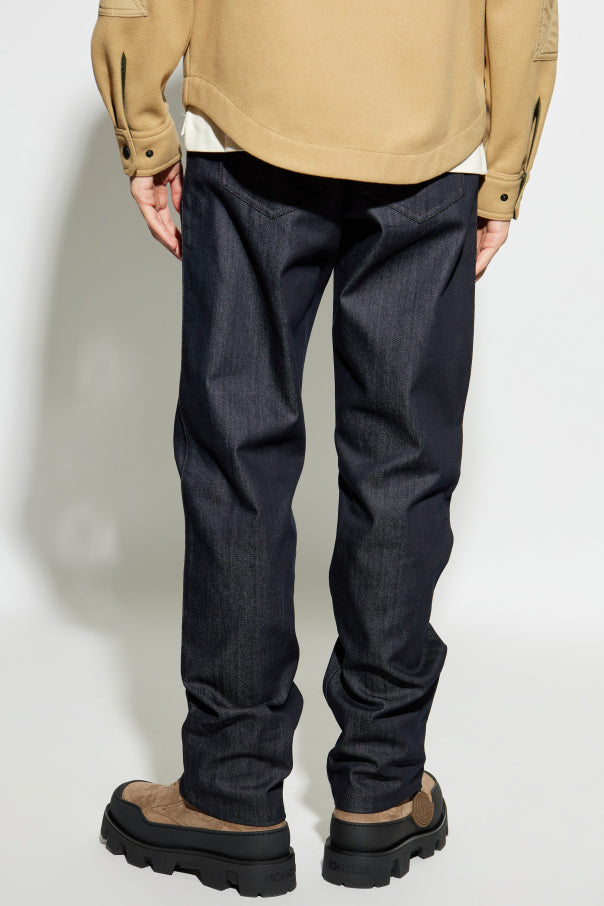 Moncler NAVY BLUE Tapered leg jeans 4