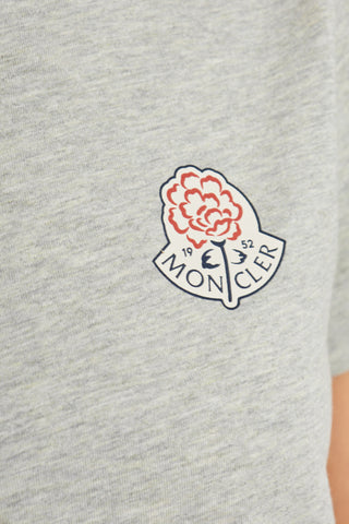 Moncler GREY T-shirt with logo 5