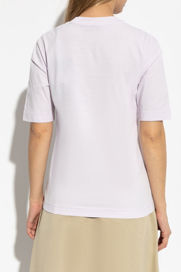 Moncler PURPLE T-shirt with logo 4